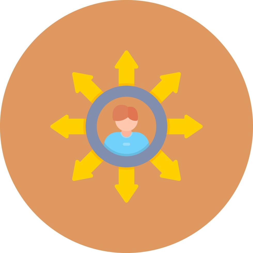 Influence Creative Icon Design vector