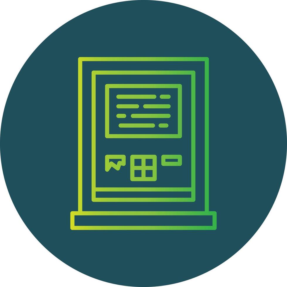 Atm Machine Creative Icon Design vector