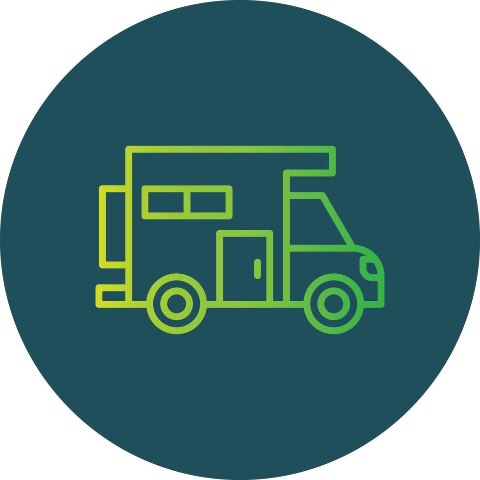 Camper Van Creative Icon Design vector