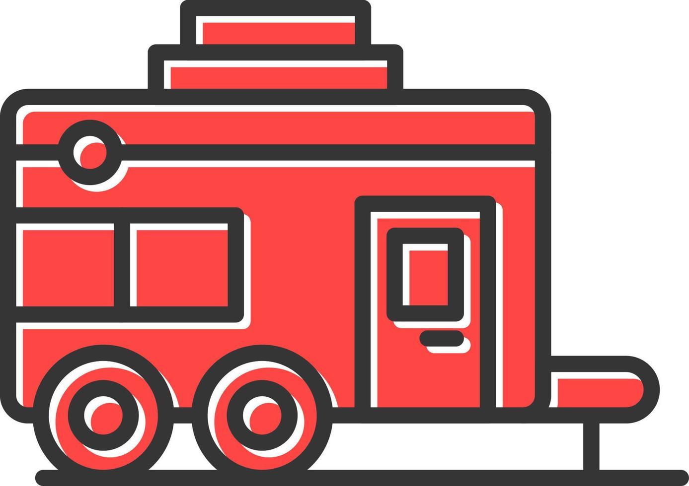Caravan Creative Icon Design vector