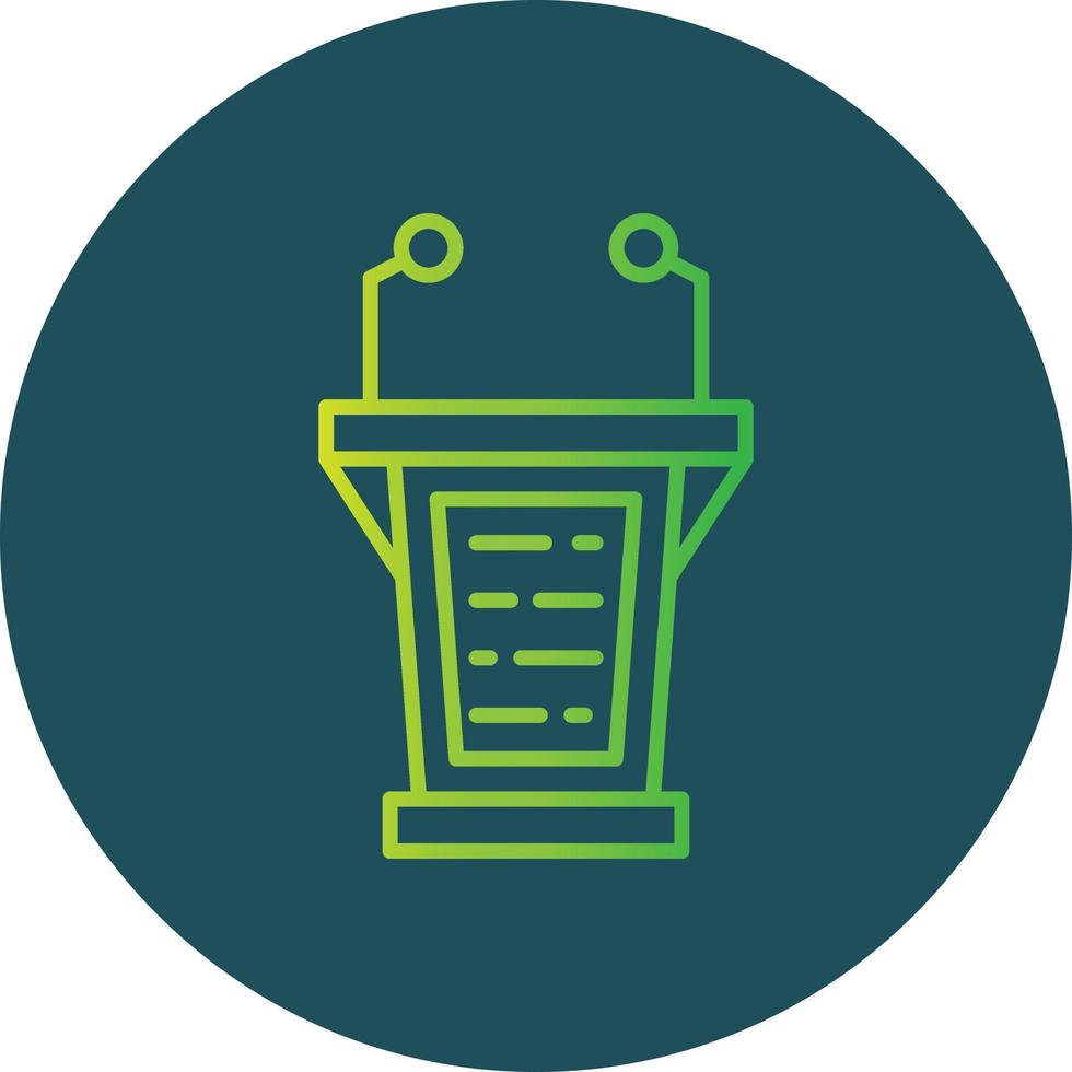 Lectern Creative Icon Design vector