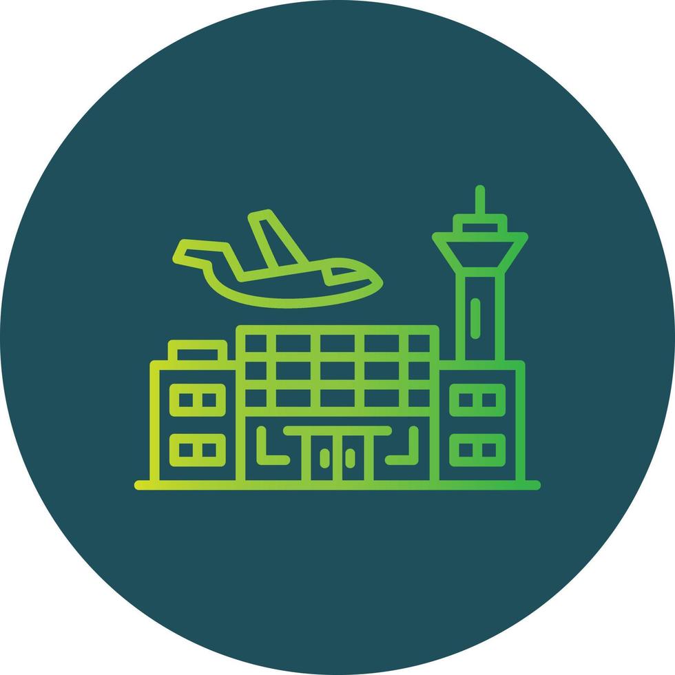 Airport Creative Icon Design vector