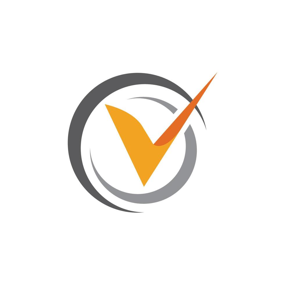 V Letter Logo Template vector