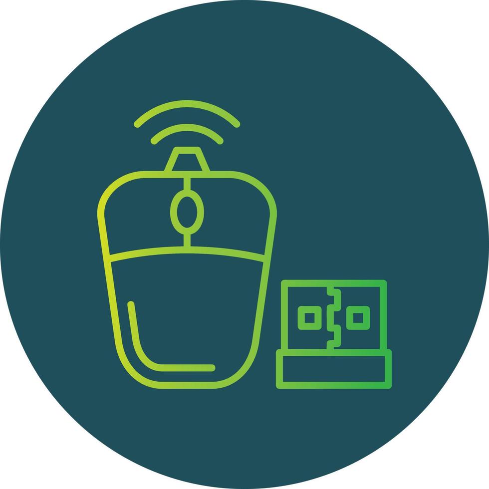 Wireless Mouse Creative Icon Design vector
