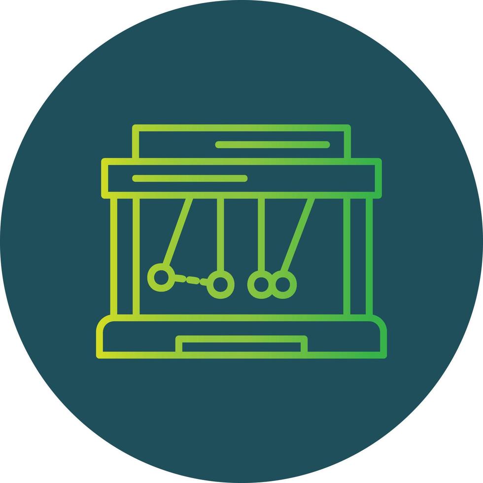 Newton Cradle Creative Icon Design vector
