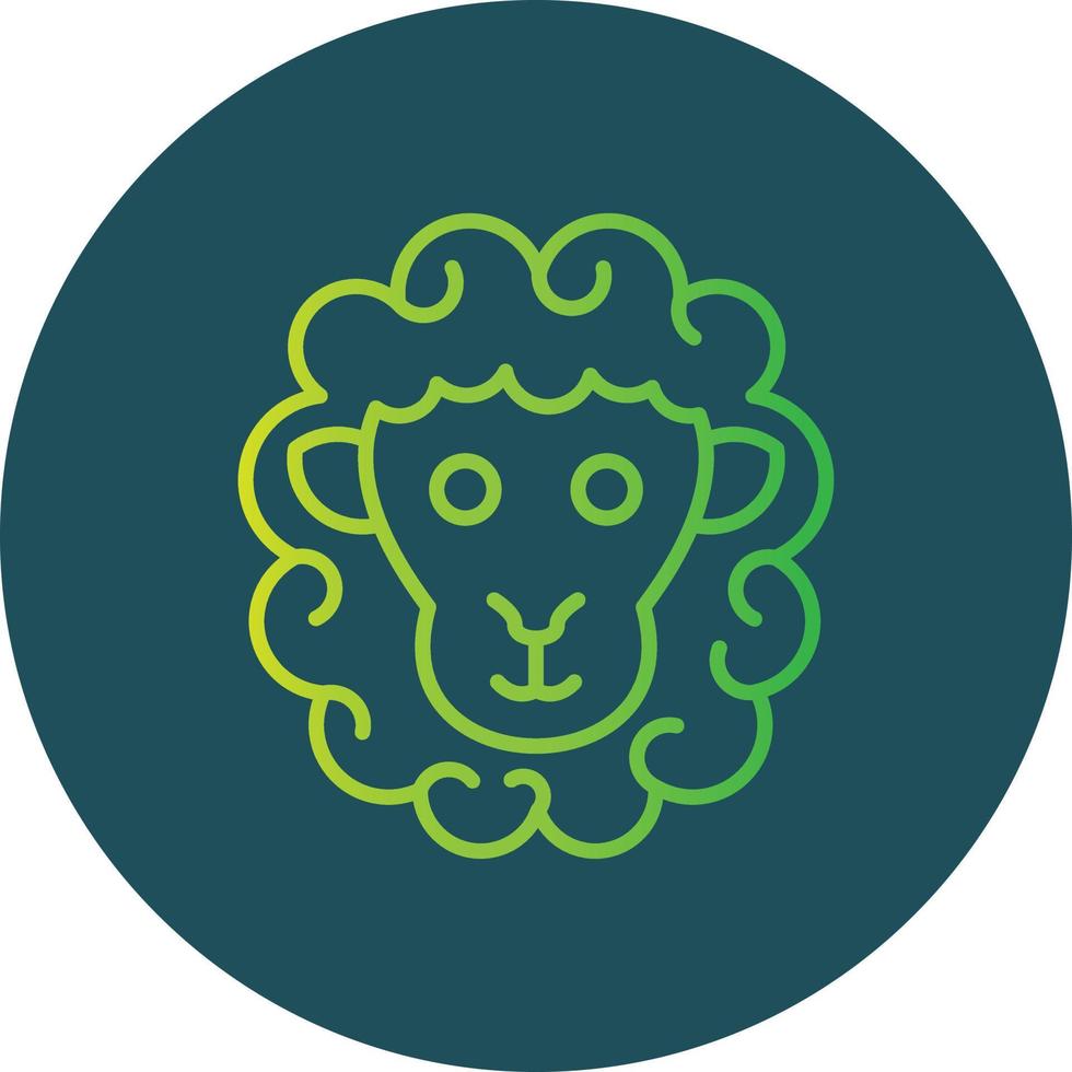 diseño de icono creativo de ovejas vector