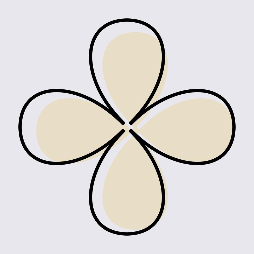 Floral flat minimalism vector