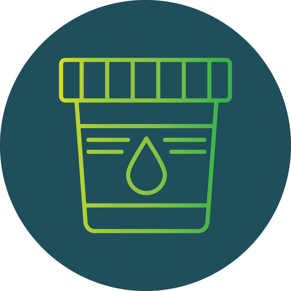 Urine Sample Creative Icon Design vector