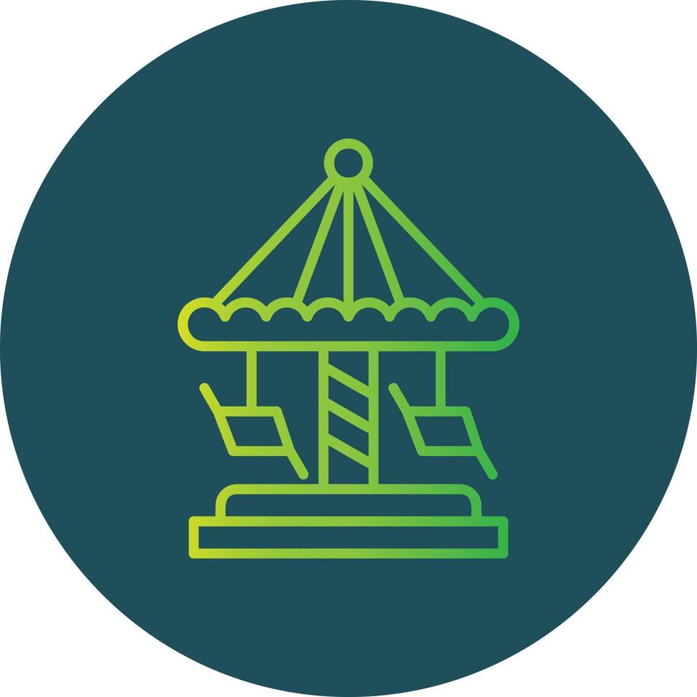 Merry Go Round Creative Icon Design vector