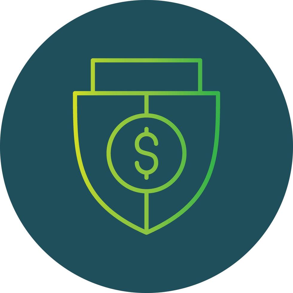 Shield Money Creative Icon Design vector