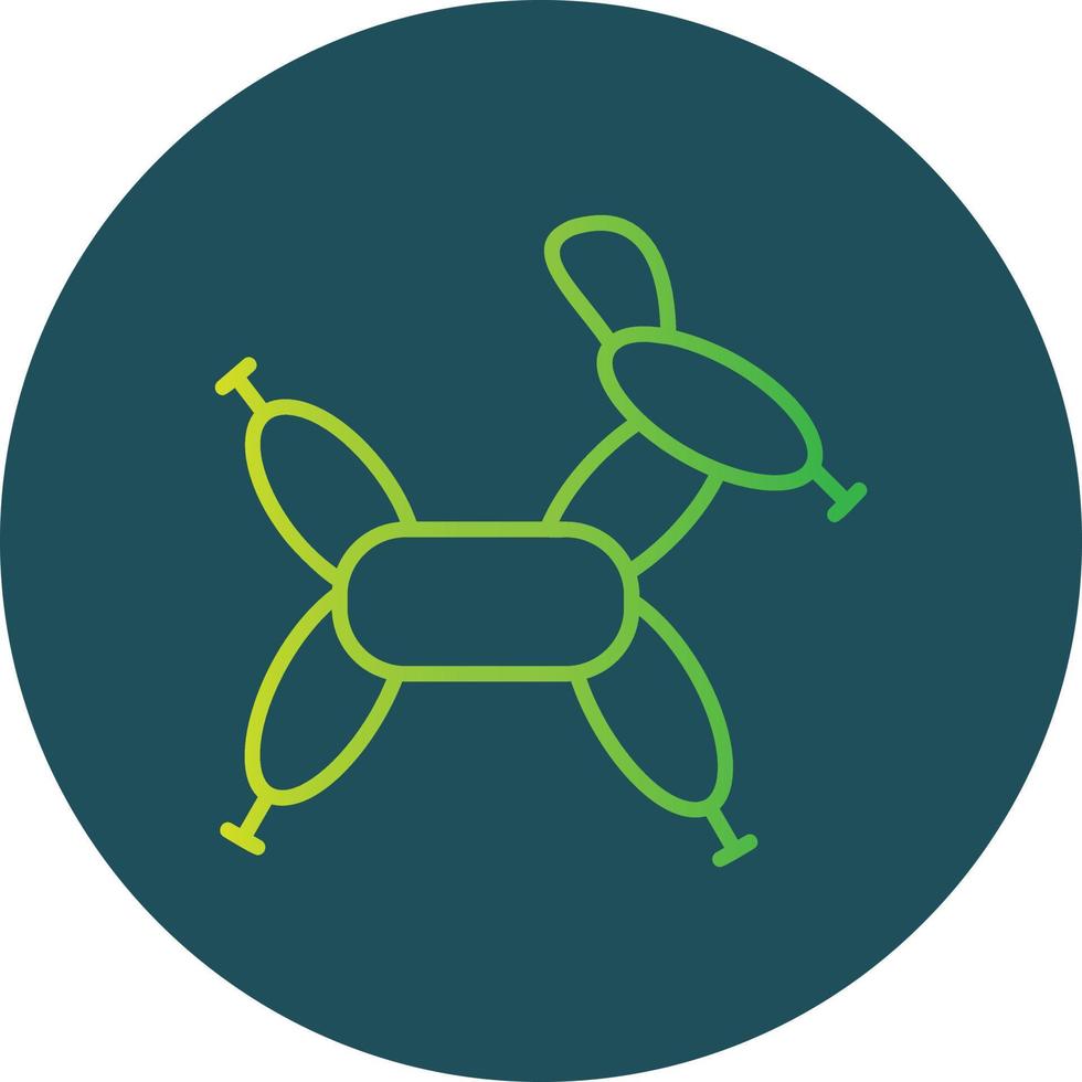 Balloon Modelling Creative Icon Design vector