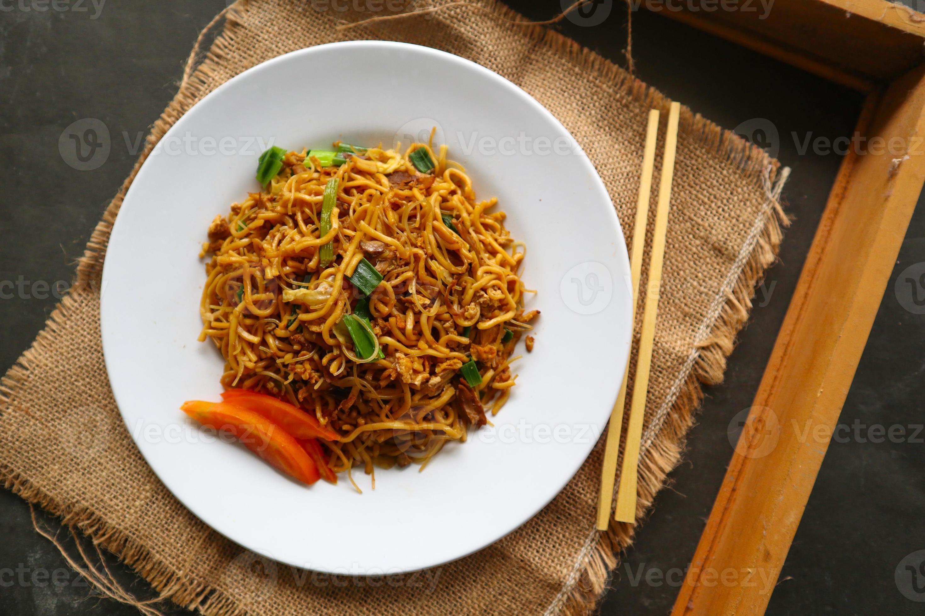 yakisoba is traditional stir fried noodle japan, made from noodles