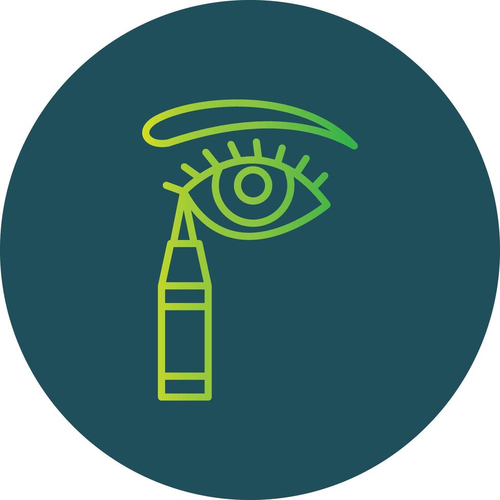 Eyeliner Creative Icon Design vector