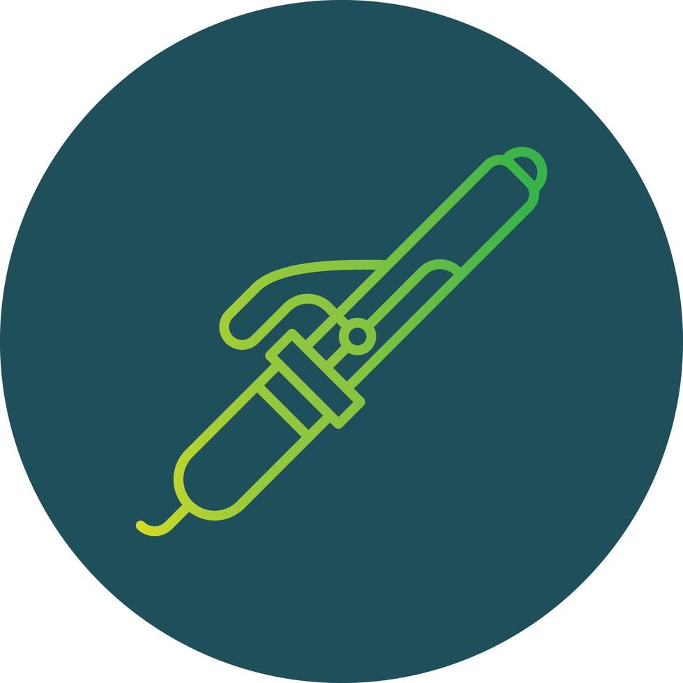 Curling Iron Creative Icon Design vector