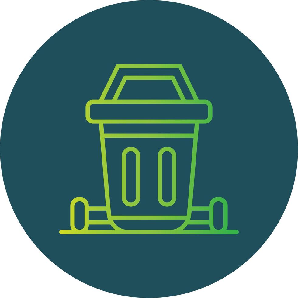 Dustbin Creative Icon Design vector