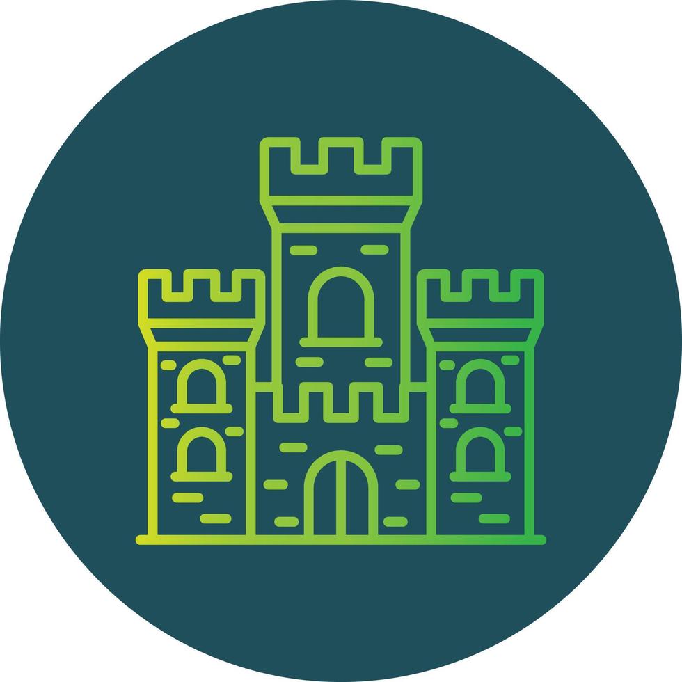 diseño de icono creativo de castillo vector