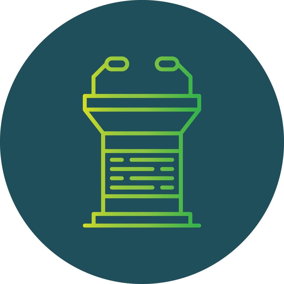 Lectern Creative Icon Design vector