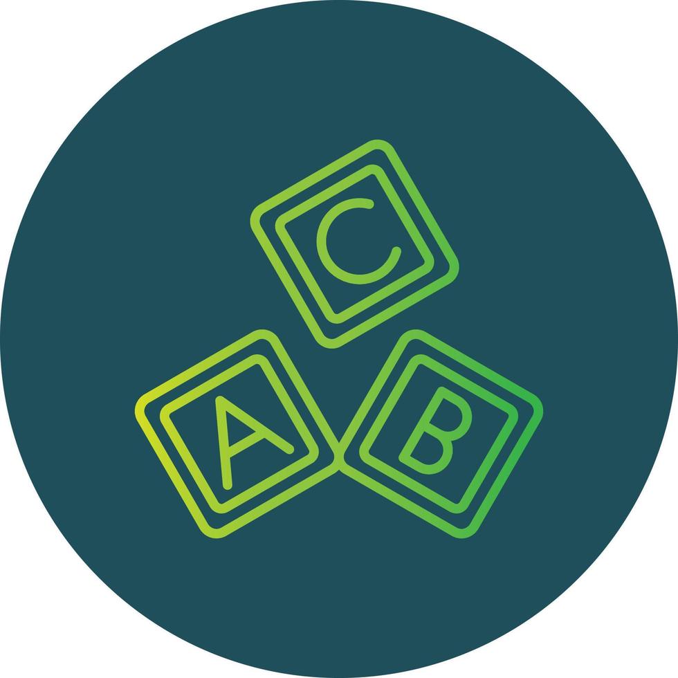 Abc Block Creative Icon Design vector
