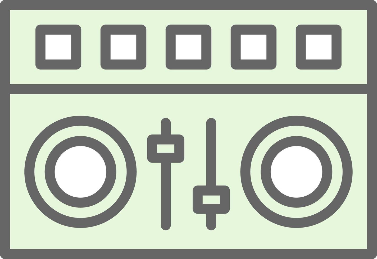 DJ Mixer Vector Icon Design
