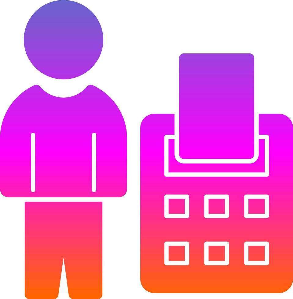 Accountant Vector Icon Design