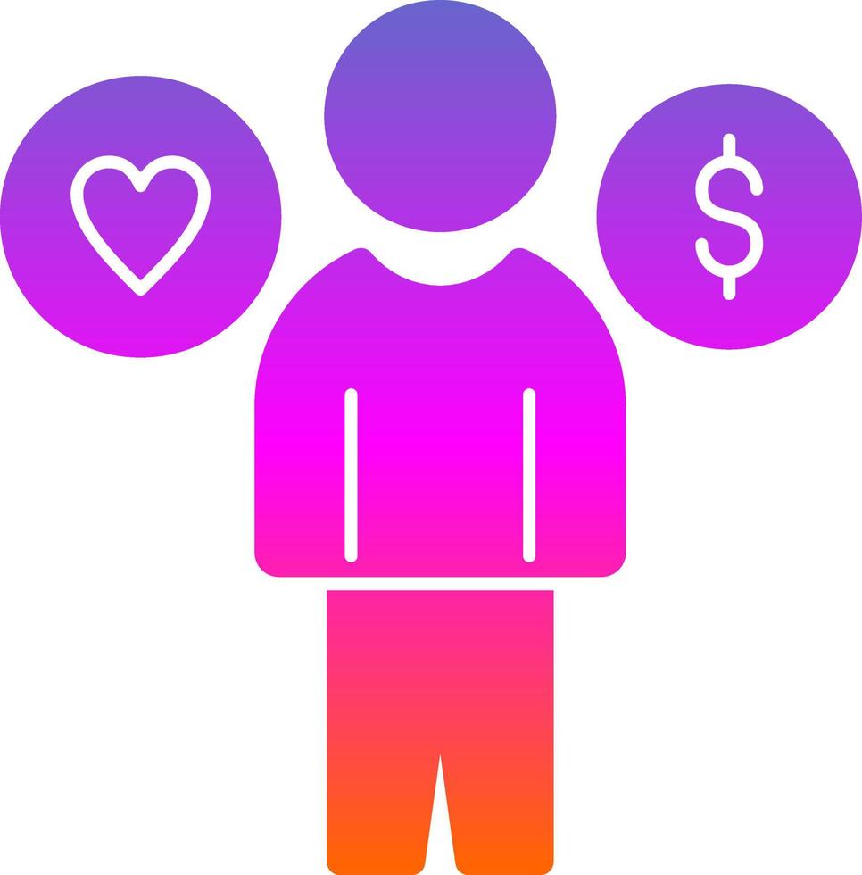 Work Life Balance Vector Icon Design