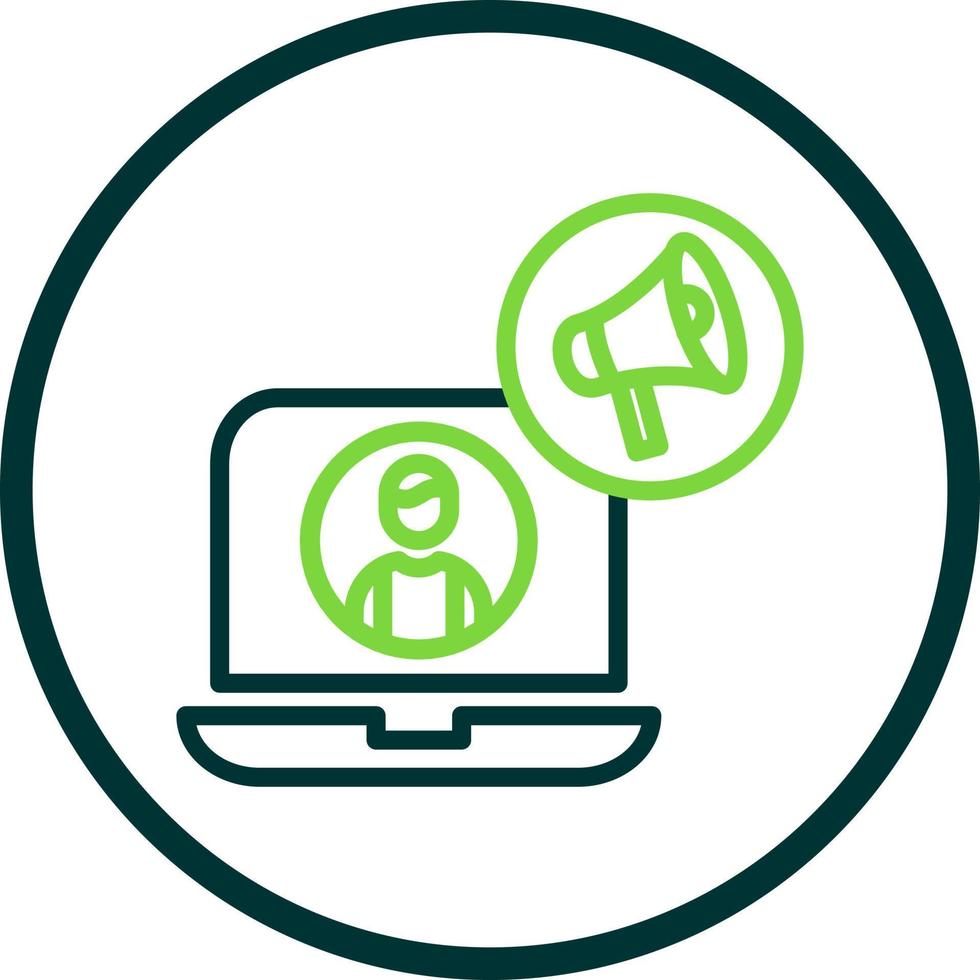 Content Marketer Vector Icon Design