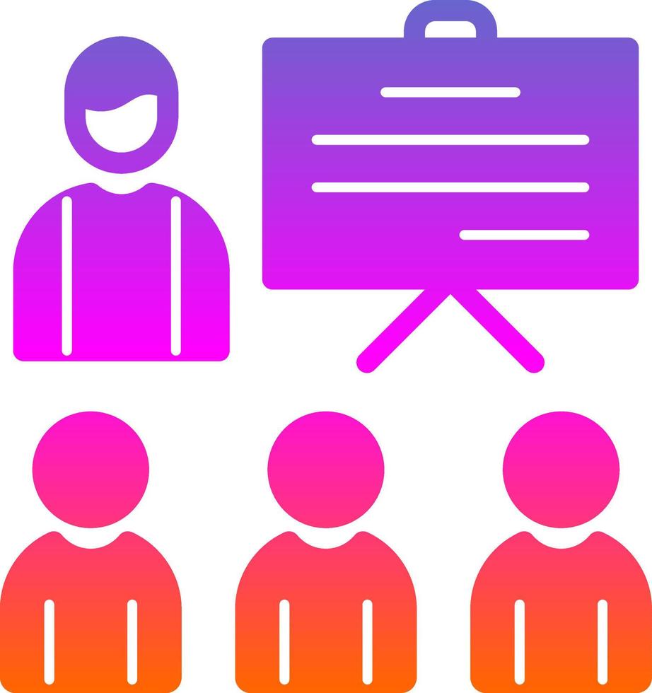 Coaching Vector Icon Design