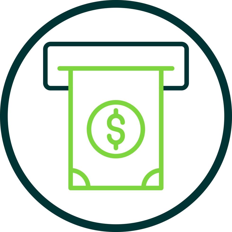 Cash Withdrawal Vector Icon Design