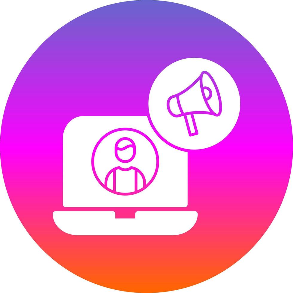 Content Marketer Vector Icon Design