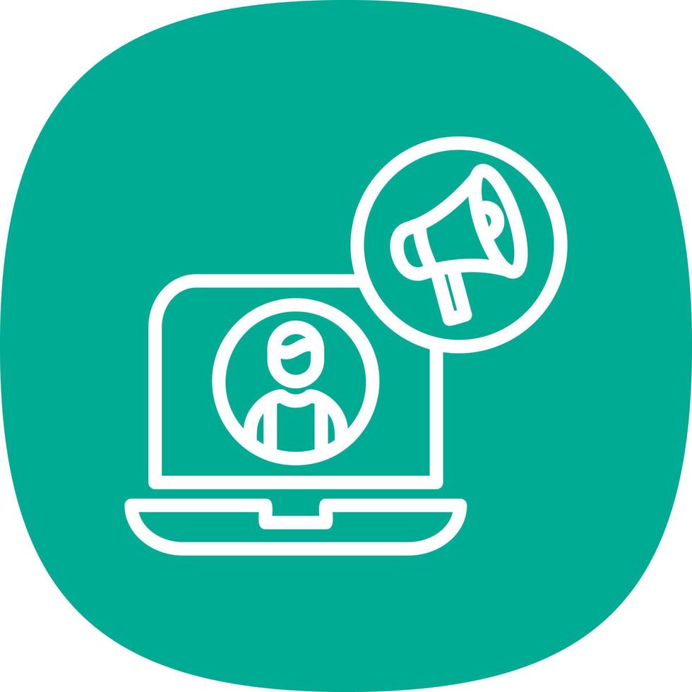 Content Marketer Vector Icon Design