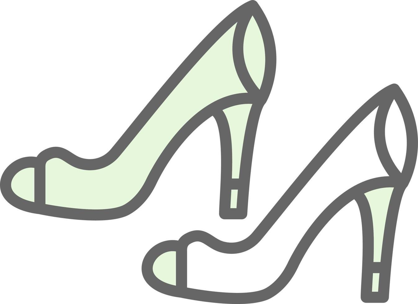 High Heels Vector Icon Design