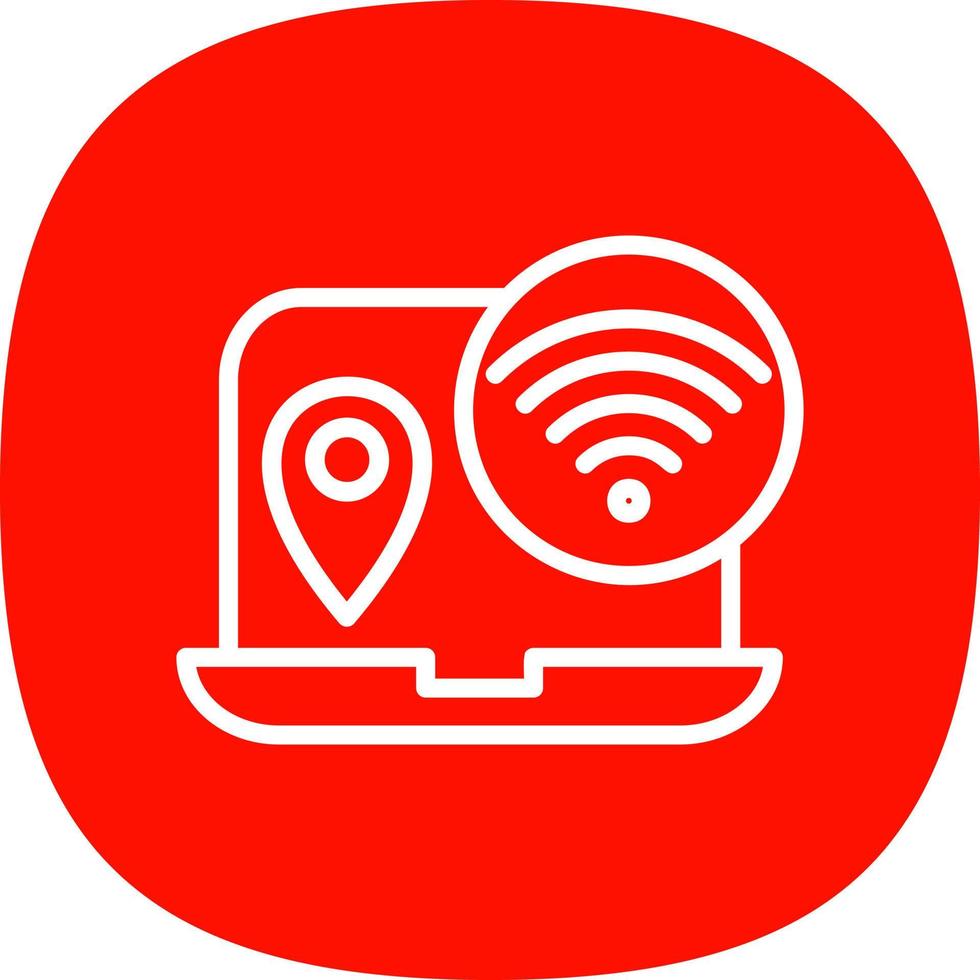Digital Nomad Hub Vector Icon Design
