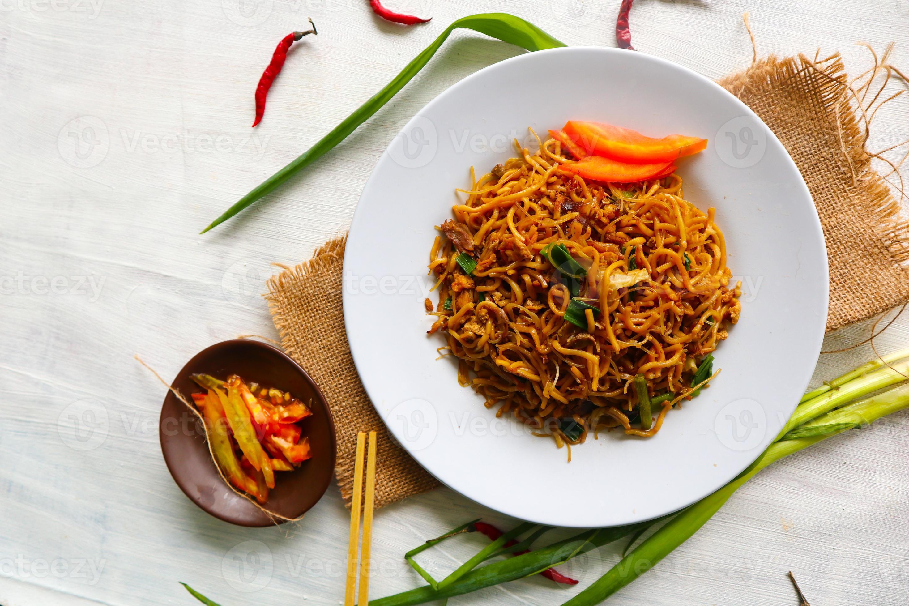 yakisoba is traditional stir fried noodle japan, made from noodles