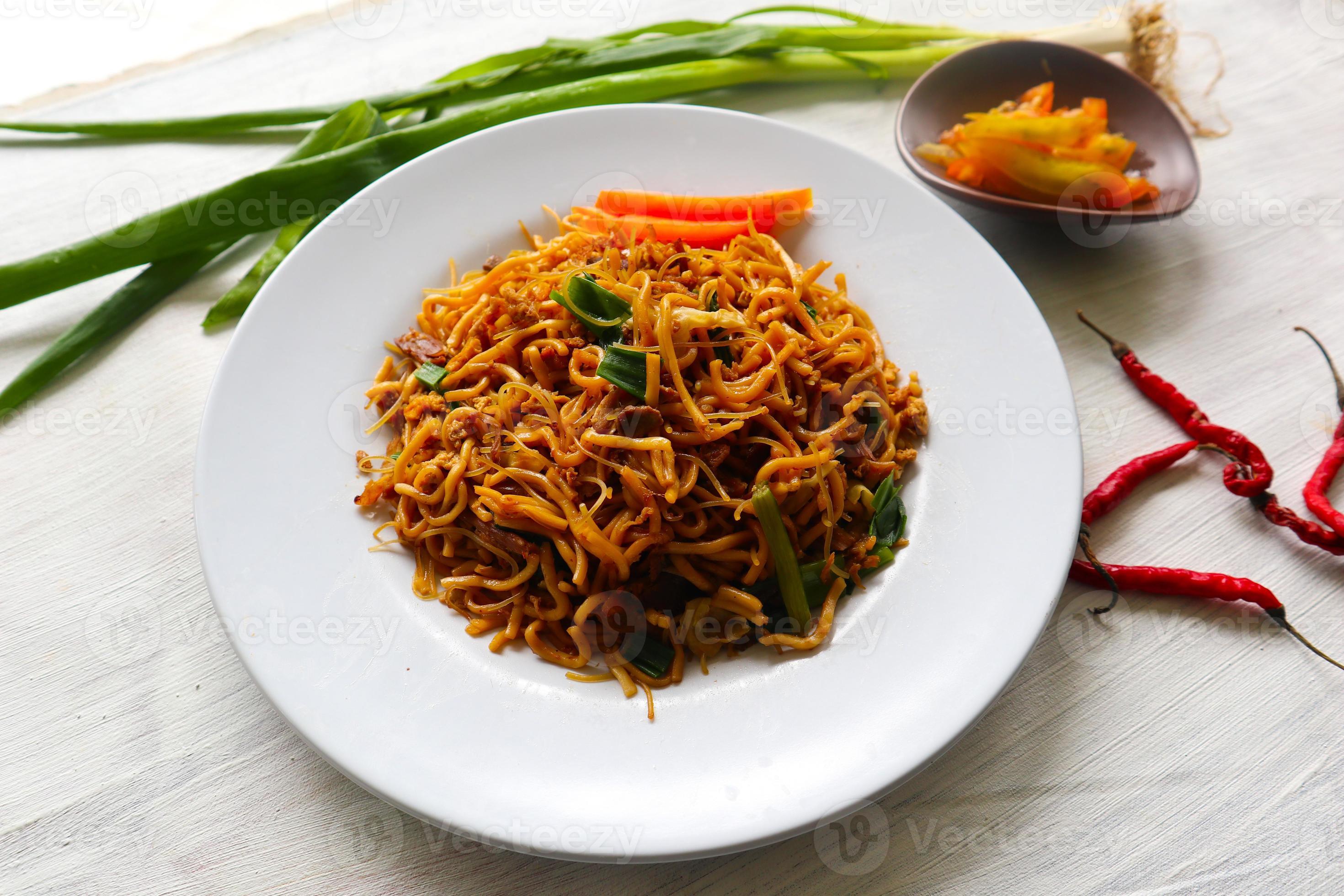 yakisoba is traditional stir fried noodle japan, made from noodles