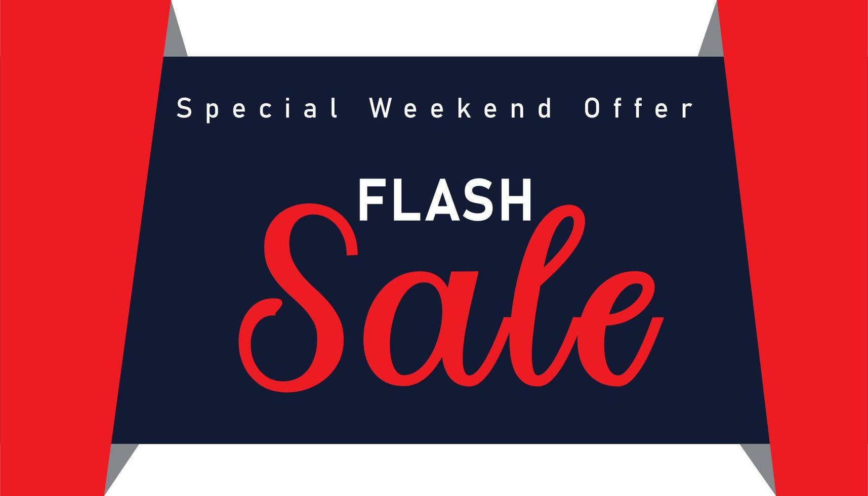 flash sale banner layout design, vector illustration