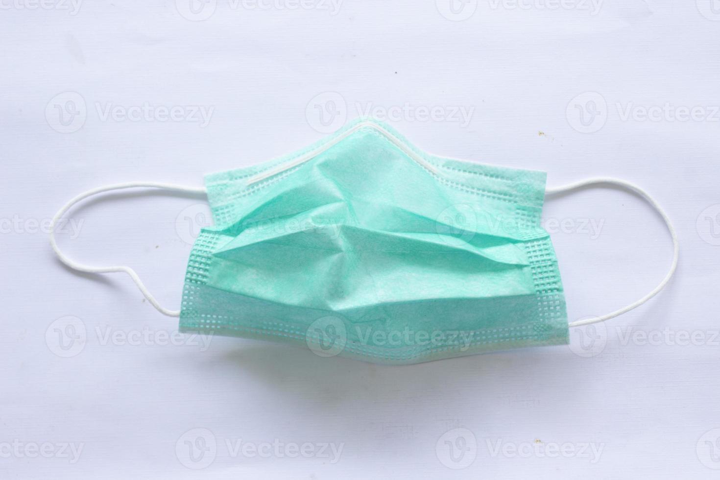 Medical mask isolated on white background, Corona virus protection, With clipping path photo