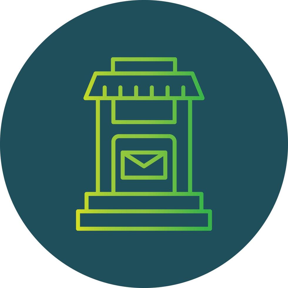 Postbox Creative Icon Design vector
