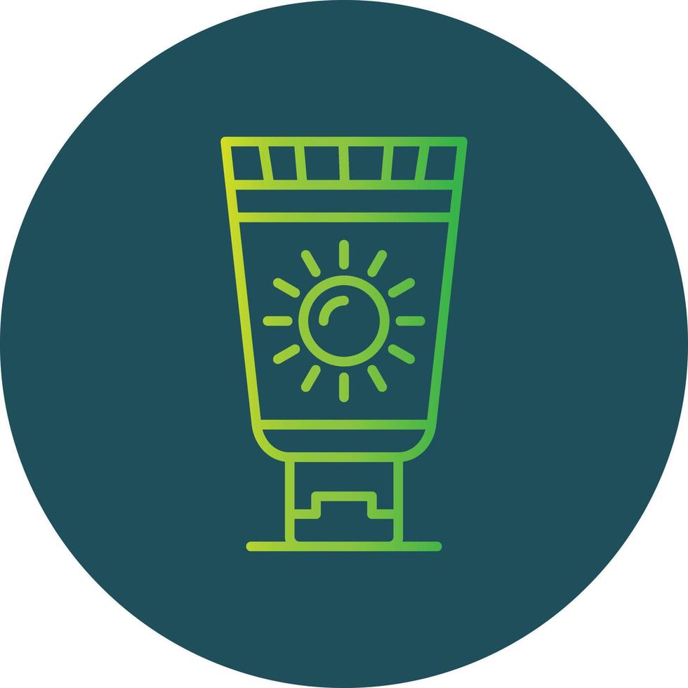 Sunscreen Creative Icon Design vector