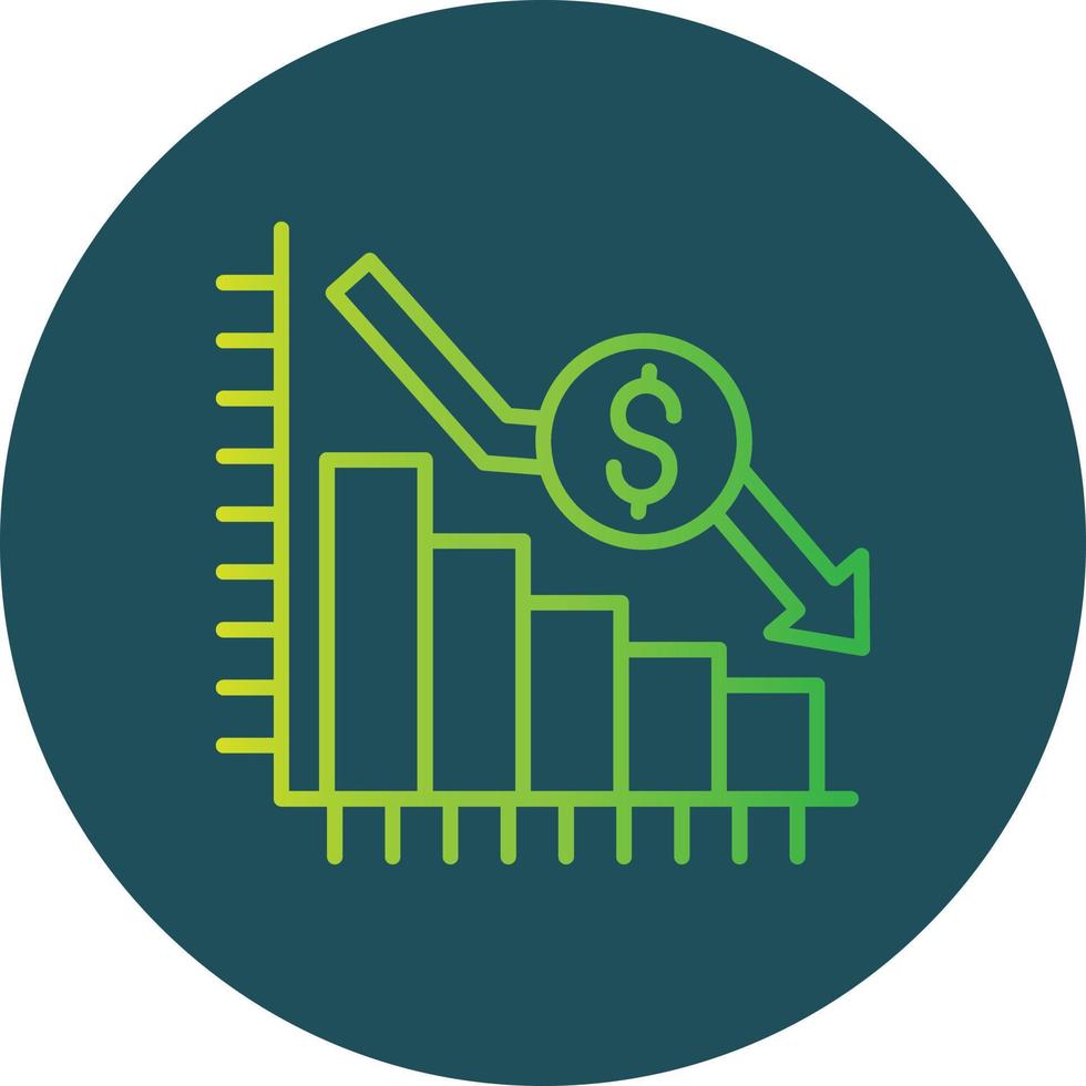 Bar Graph Creative Icon Design vector