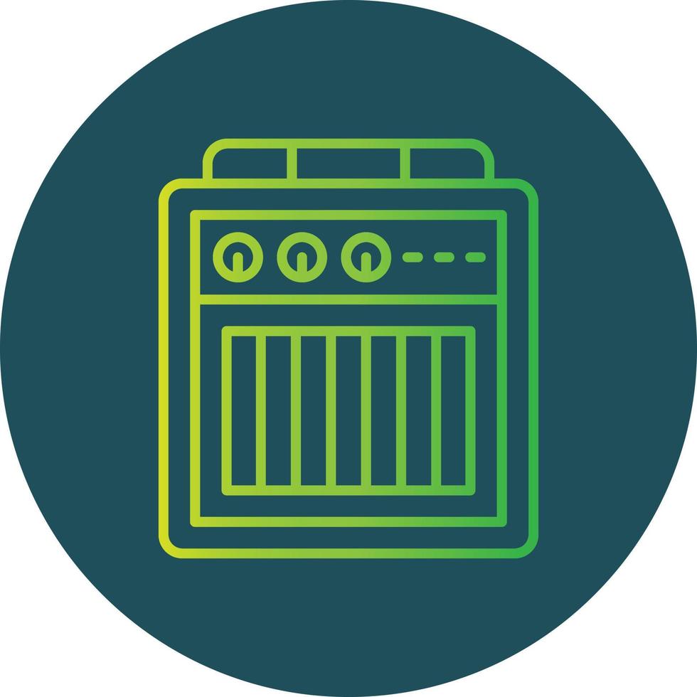 Amplifier Box Creative Icon Design vector