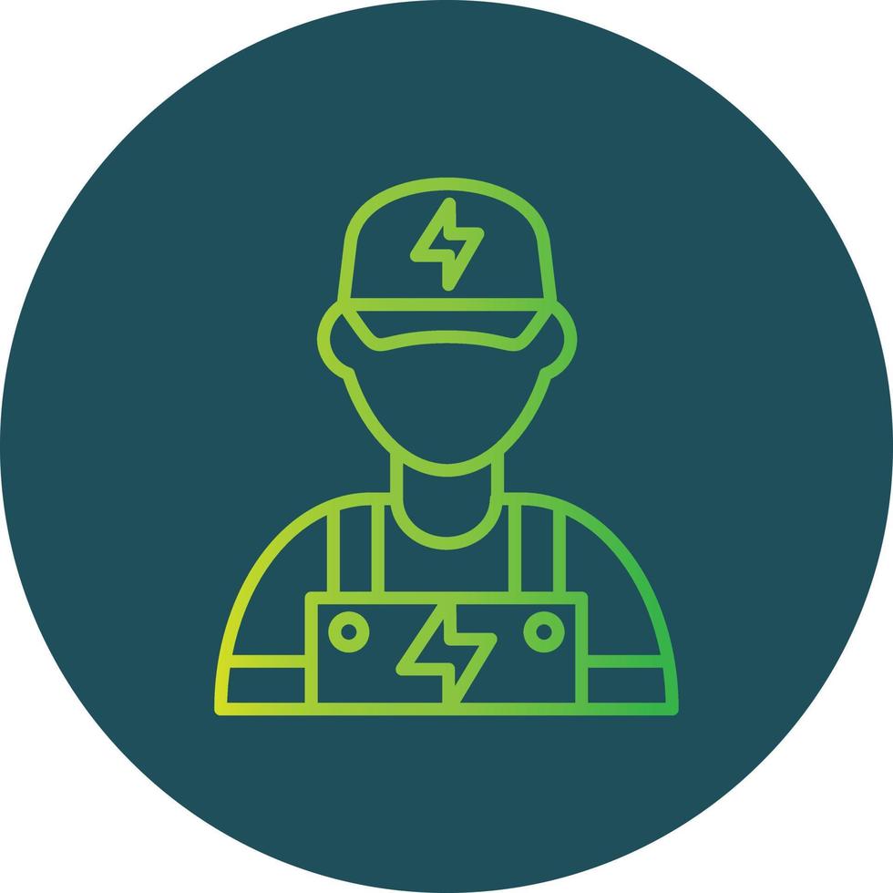 Electrician Creative Icon Design vector