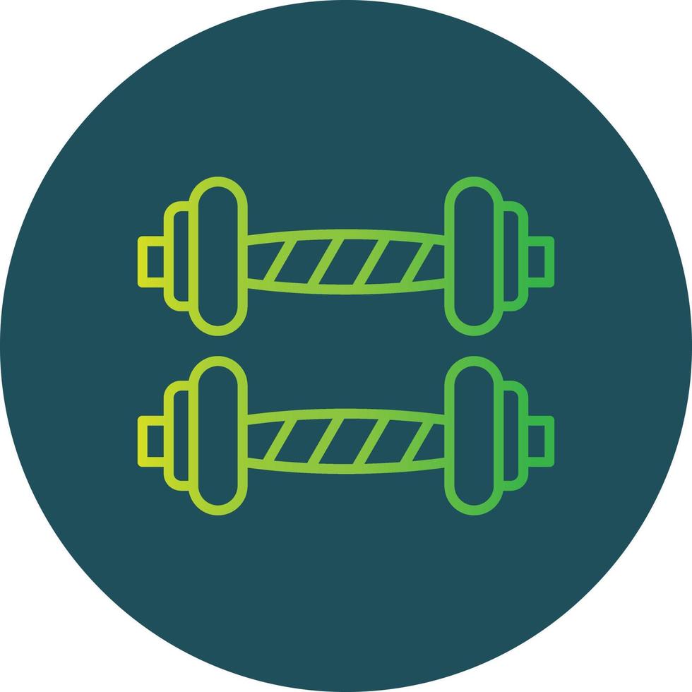 Dumbbells Creative Icon Design vector