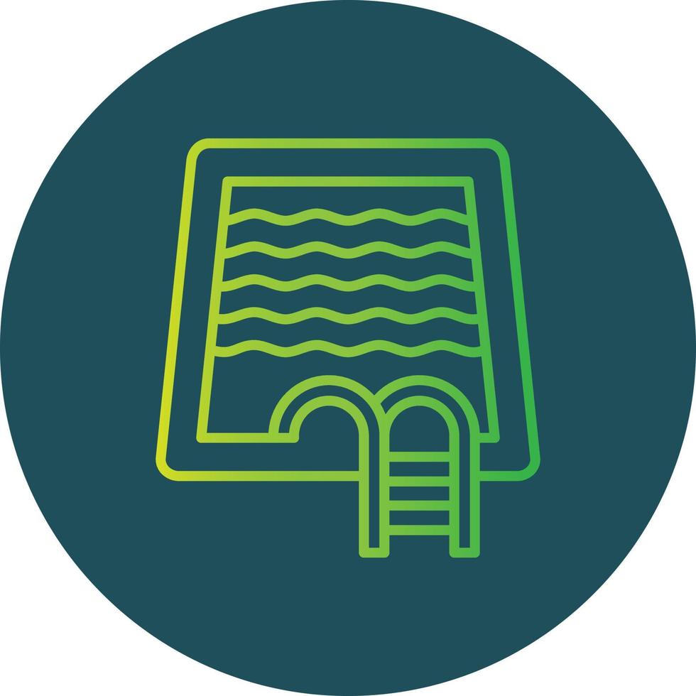 Swimming Pool Creative Icon Design vector
