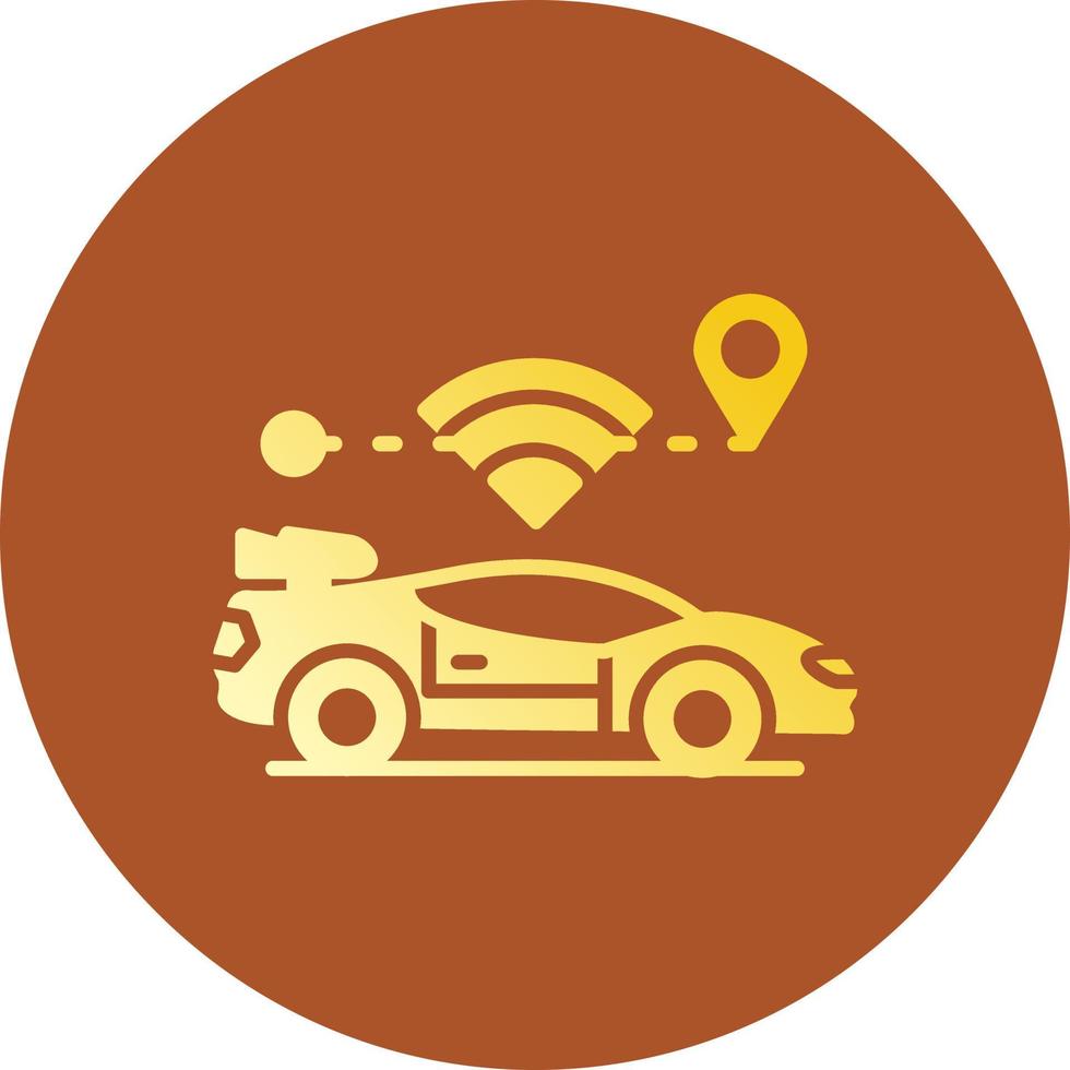 Self Driving Creative Icon Design vector