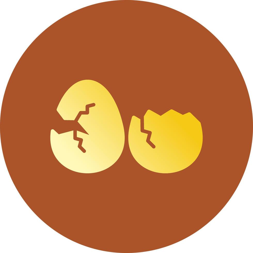 diseño de icono creativo de huevos rotos vector