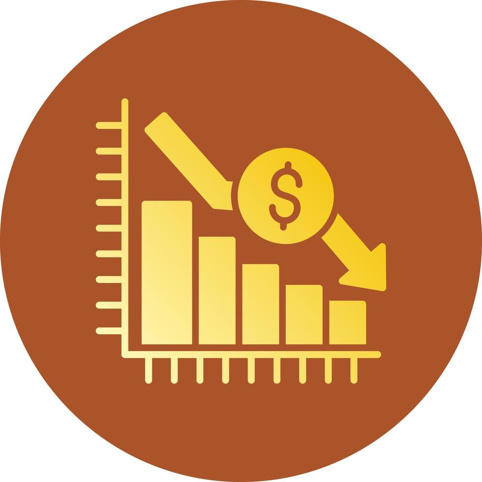 Bar Graph Creative Icon Design vector