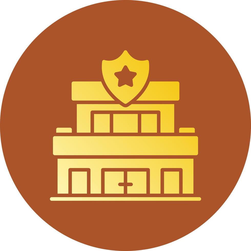 Police Station Creative Icon Design vector