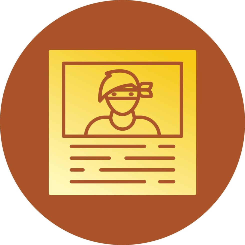 Wanted Creative Icon Design vector
