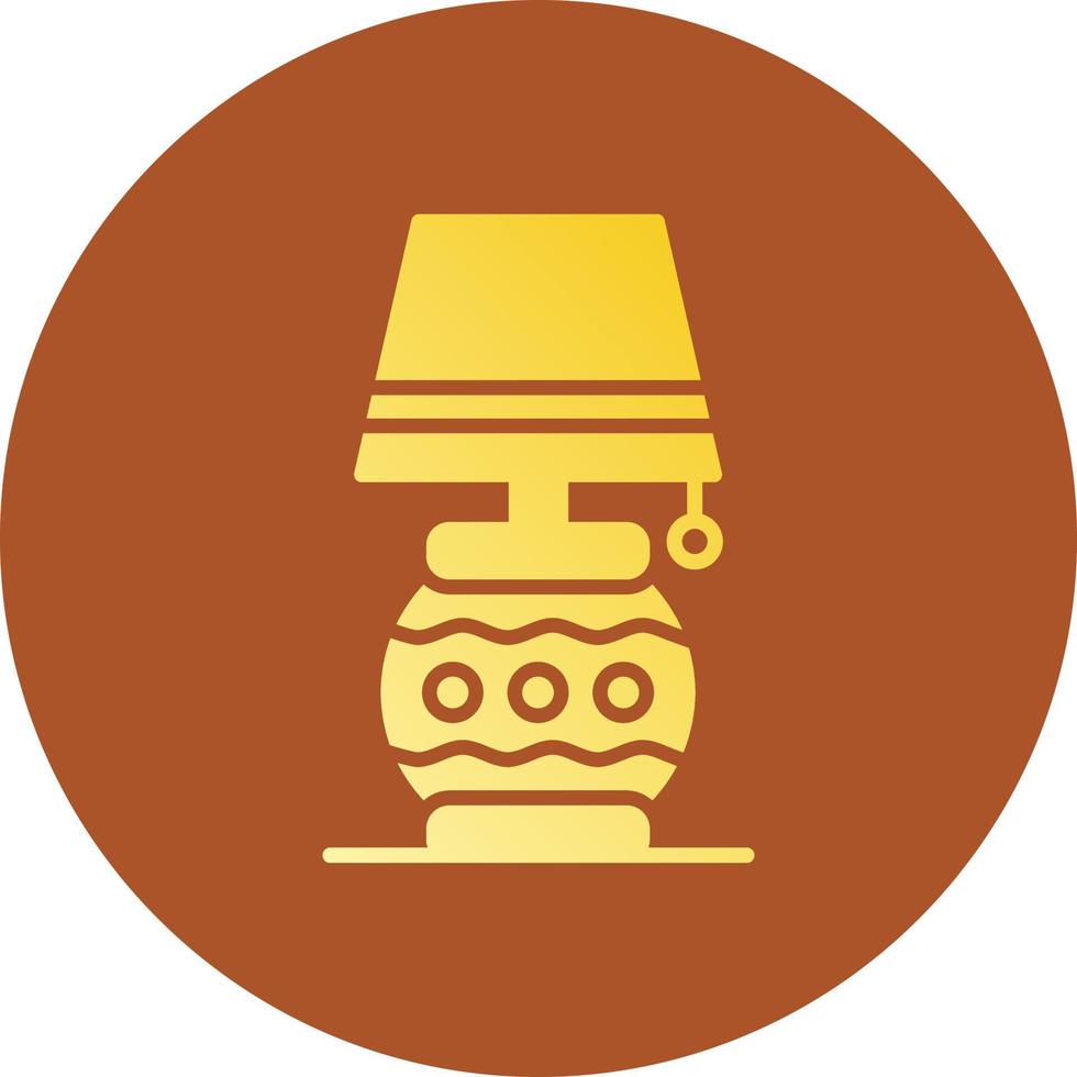 Desk Lamp Creative Icon Design vector