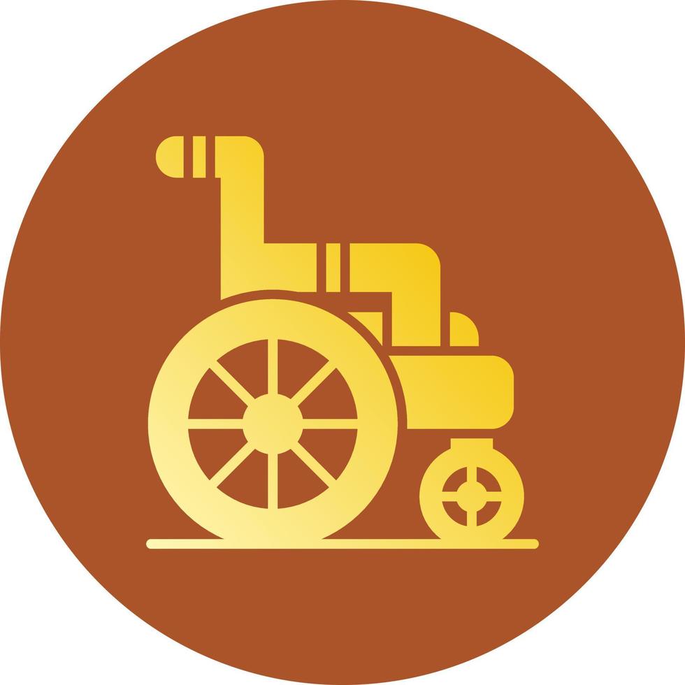 Wheelchair Creative Icon Design vector